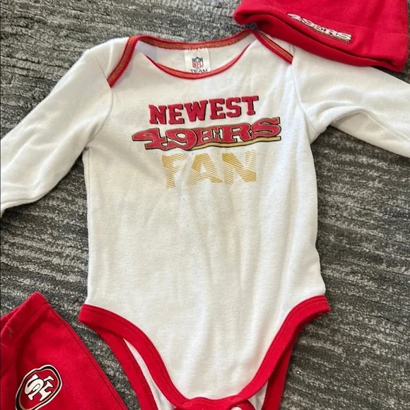 NFL 49ers Infant Fan Apparel Set - Red and White - Picture 2 of 7